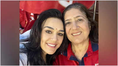 Preity Zinta touches hearts with her heartfelt birthday wish for her mother  | Hindi Movie News - Times of India