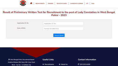WB Police Lady Constable Result 2023 announced @ prb.wb.gov.in; Direct link here