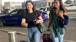 Sara Tendulkar flaunts her infectious smile as paps ask her to pose for cameras; Sunidhi Chauhan clicked with her son at airport