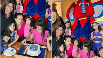 Bigg Boss 12’s Karanvir Bohra celebrates twin daughters Bella and Vienna's birthday. see pics