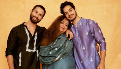 Ishaan Khatter and Shahid Kapoor shower love on mom Neliima Azeem's birthday