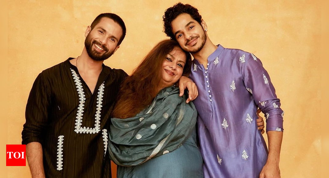 Ishaan Khatter and Shahid Kapoor shower love on mom Neliima Azeem’s birthday | Hindi Movie News