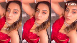 Akshara Singh aces 'selfie game' as she drops videos donning a red saree on Instagram