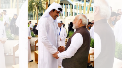 PM meets Qatar emir, officials mum on ex-Navy men's issue
