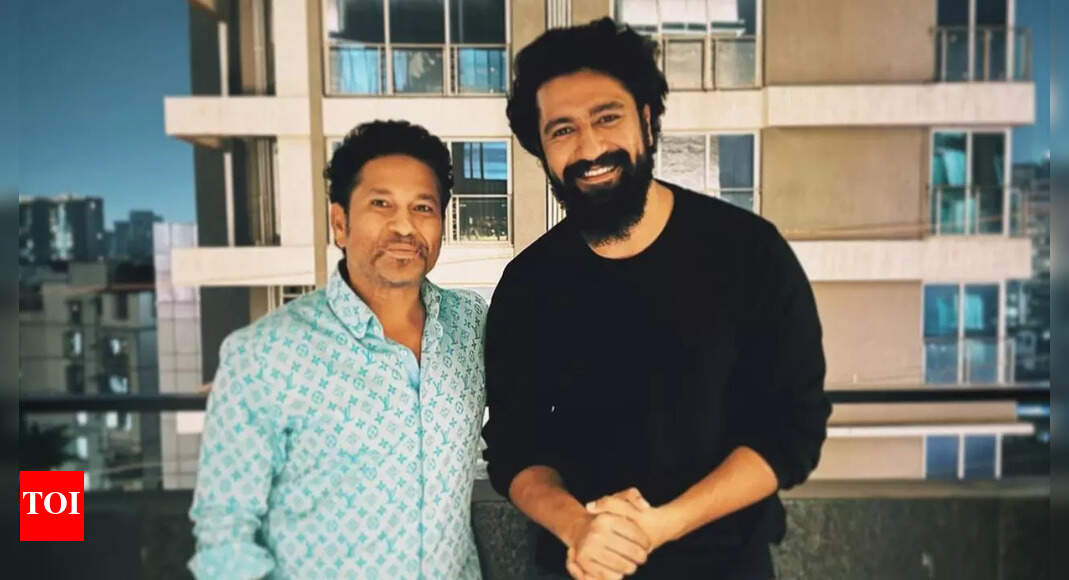Vicky Kaushal is elated as his childhood hero Sachin Tendulkar watches ‘Sam Bahadur’ with family and lauds the film – Pics inside – Times of India