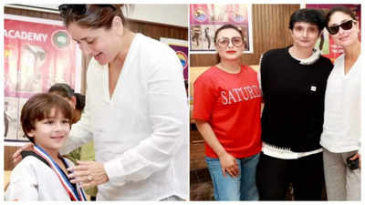 Rani Mukerji, Kareena Kapoor grace kids' taekwondo competition, Taimur wins gold - pics inside