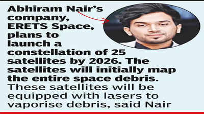 Keralite's co in race to tackle space debris
