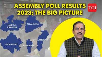 Assembly Polls Results : From Congress washout in Hindi heartland to end of KCR's national ambitions