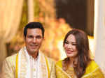 Randeep Hooda and Lin Laishram drop new pictures from their wedding festivities, twin in ethnic golden outfits