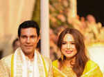 Randeep Hooda and Lin Laishram drop new pictures from their wedding festivities, twin in ethnic golden outfits