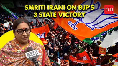 'Only Modis guarantee works in country': Smriti Irani credits BJP's 3 state win to 'Modi magic'
