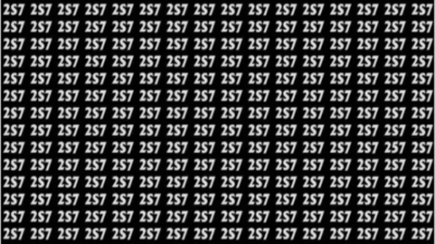 Eye test: Only people with sharpest vision can spot the number '257' in this jumble