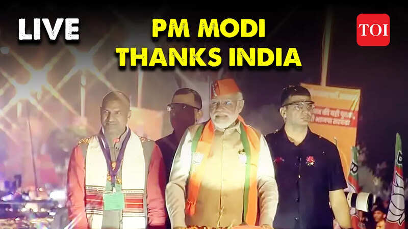 PM Modi at BJP HQ | BJP Wins Rajasthan, MP, Chhattisgarh | PM Modi ...