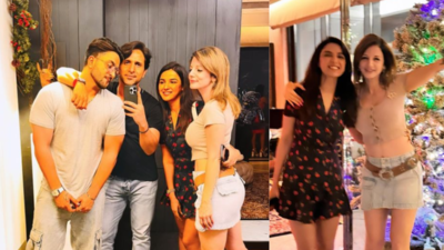 Aly Goni and Jasmine Bhasin dine at Sussanne Khan's place for a party; former writes "Best home food"