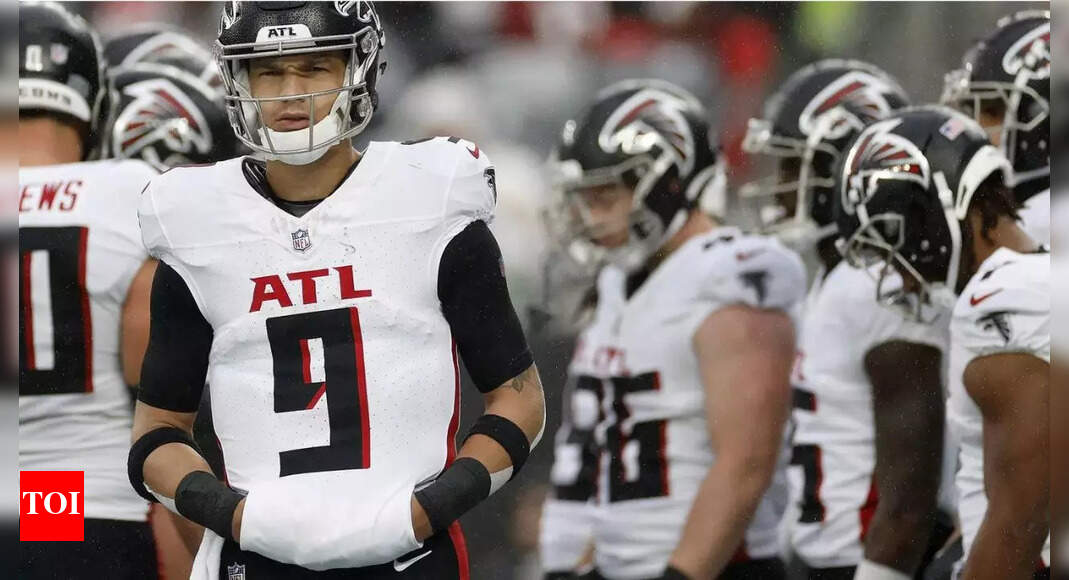 Desmond Ridder leads Atlanta Falcons to rain-soaked victory over New ...