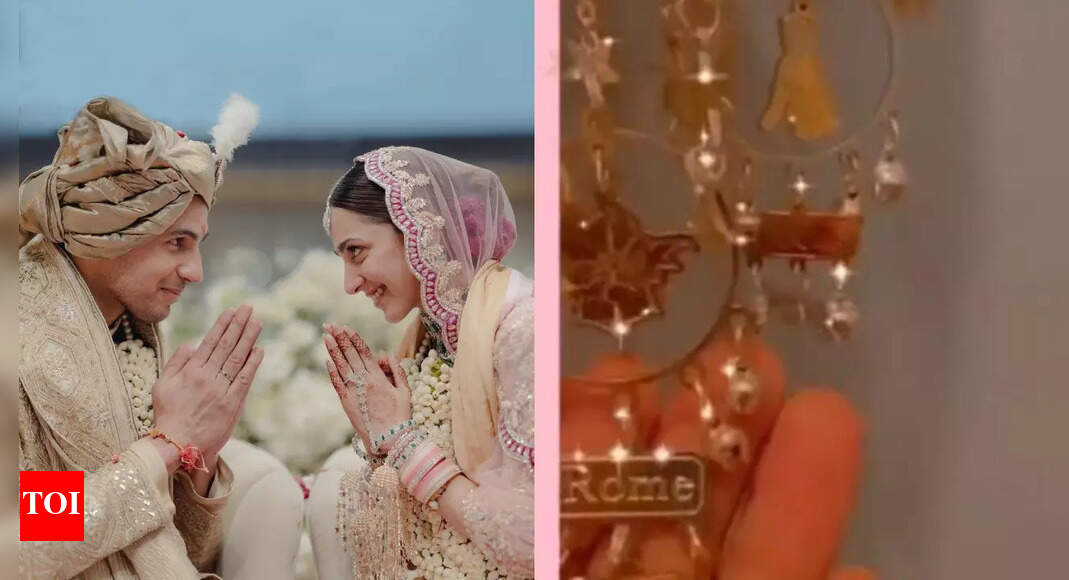 Did you know Kiara Advani’s wedding kaleeras featured ‘Rome’ where Sidharth Malhotra proposed to her? | Hindi Movie News – Times of India