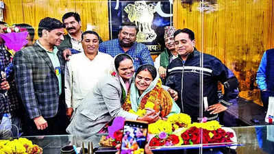 Munesh Gurjar takes charge as mayor of JMC-H for 3rd time