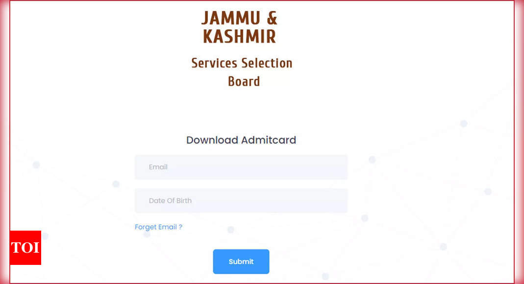 JKSSB releases Admit Cards for Panchayat Secretary and SI PST/PET on jkssb.nic.in