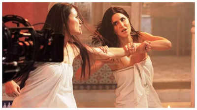 Katrina Kaif reveals she was in tears after her body double got sick just before the Hamam fight sequence in 'Tiger 3'