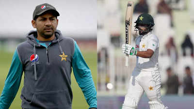Watch: Sarfaraz Ahmed, Saud Shakeel engage in a verbal duel during practice session
