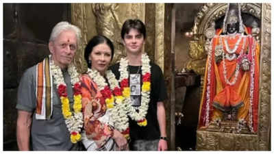Michael Douglas visits Brihadisvara Temple with wife Catherine Zeta Jones and son Dylan - see pics