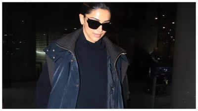 Deepika Padukone stuns at the airport as she returns home after attending Academy Museum Gala