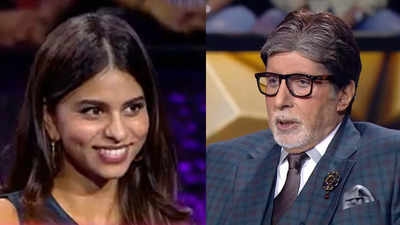 Kaun Banega Crorepati 15: Amitabh Bachchan asks Suhana Khan what did Shah Rukh Khan tell her about him; she says "I just want to remind you that you have played his father's role. So please ask me easy questions"