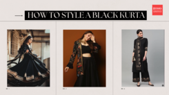 How to style a black kurta