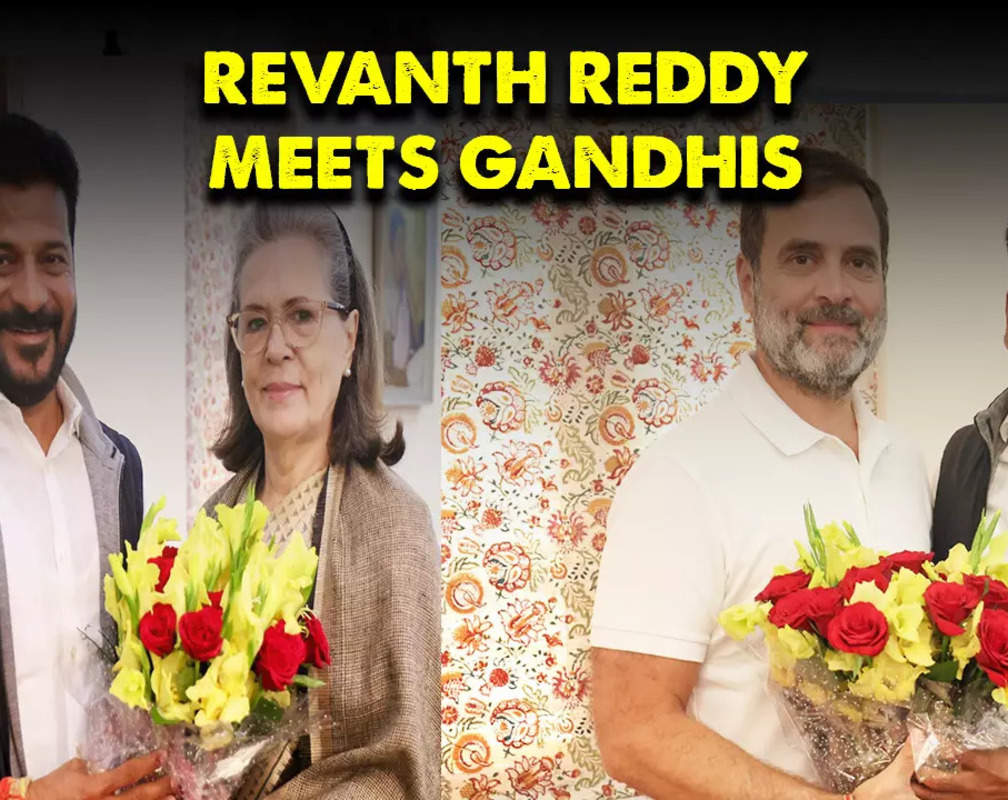 
Watch| Telangana CM-designate Revanth Reddy meets Sonia Gandhi, Rahul, Mallikarjun Kharge before taking oath
