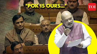 Amit Shah asserts Pak Occupied Kashmir as Integral Part of India, says 'PoK is ours...'