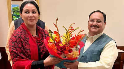 BJP MLA Diya Kumari meets JP Nadda in Delhi