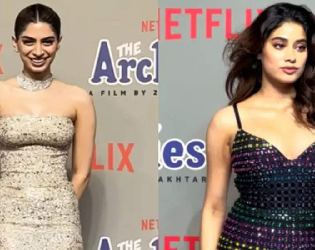 
Khushi Kapoor wears mum Sridevi's gown at screening of 'The Archies'; Janhvi Kapoor oozes class in black
