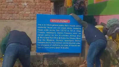 Jammu and Kashmir: NIA attaches properties of terrorists in Awantipora