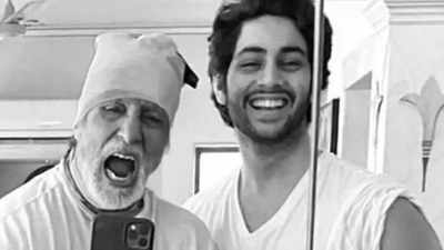 Amitabh Bachchan showers blessings on grandson Agastya ahead of 'The Archies' release
