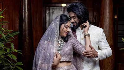 Ex-Bigg Boss Malayalam contestants Vishnu Joshi and Reneesha mesmerize fans in stunning bride-groom photoshoot