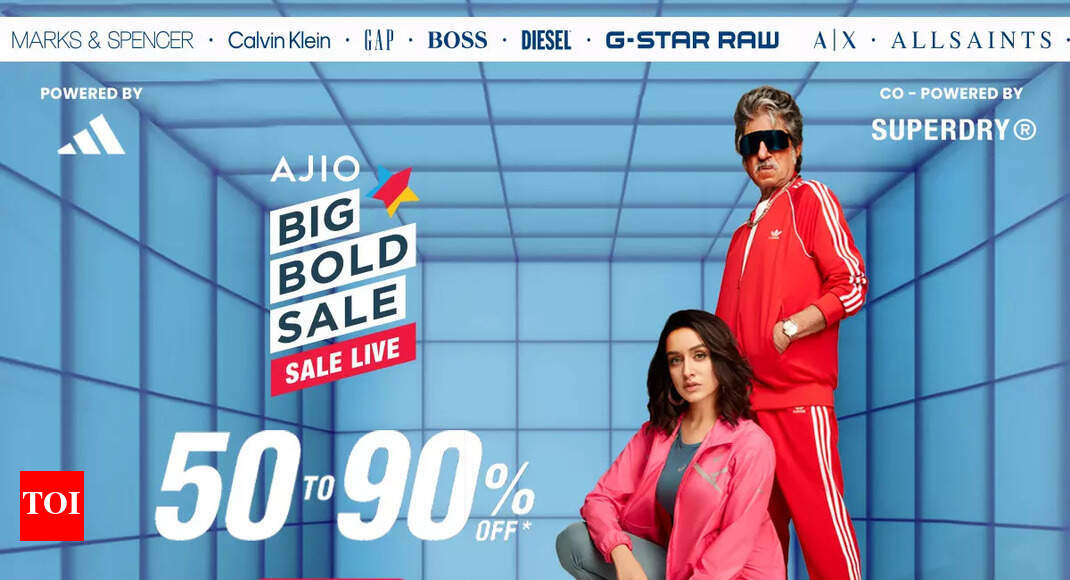 Get set to be all things trendy! AJIO Big Bold Sale is live to treat