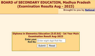MP DElEd Result 2023 declared at mpresults.nic.in, direct link here
