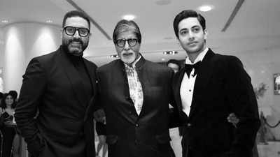 Amitabh Bachchan drops photo with Abhishek Bachchan and Agastya Nanda as 'The Archies' releases, netizens are impressed as he uses the Gen Z term 'RIZZ'