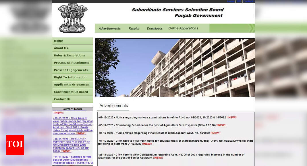 PSSSB Exam Calendar 2024 released at sssb.punjab.gov.in, check schedule ...