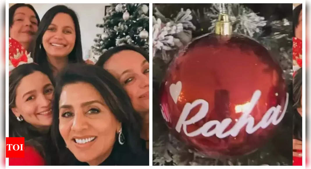 Raha: Soni Razdan shares a glimpse of her Christmas tree adorned with customised ornaments for Raha, Ranbir Kapoor and others; Alia Bhatt, Neetu Kapoor REACT – WATCH video