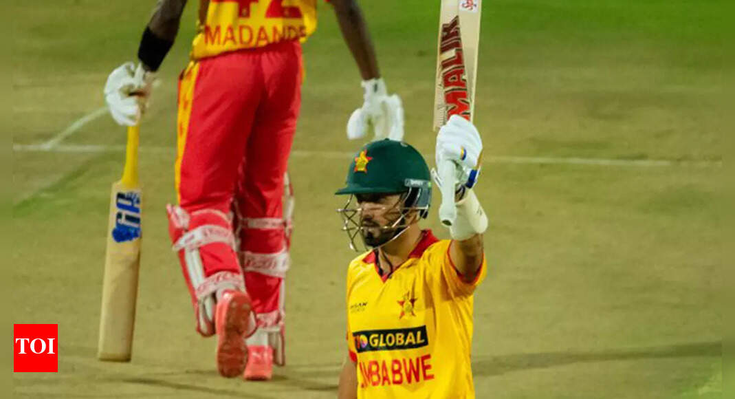 1st T20I: Sikandar Raza stars with bat and ball as Zimbabwe win thriller – Times of India