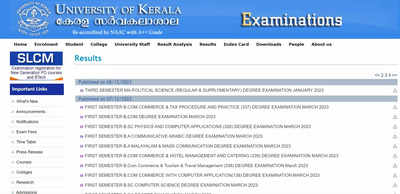 Kerala University Result 2023 declared for UG, PG courses; direct link here