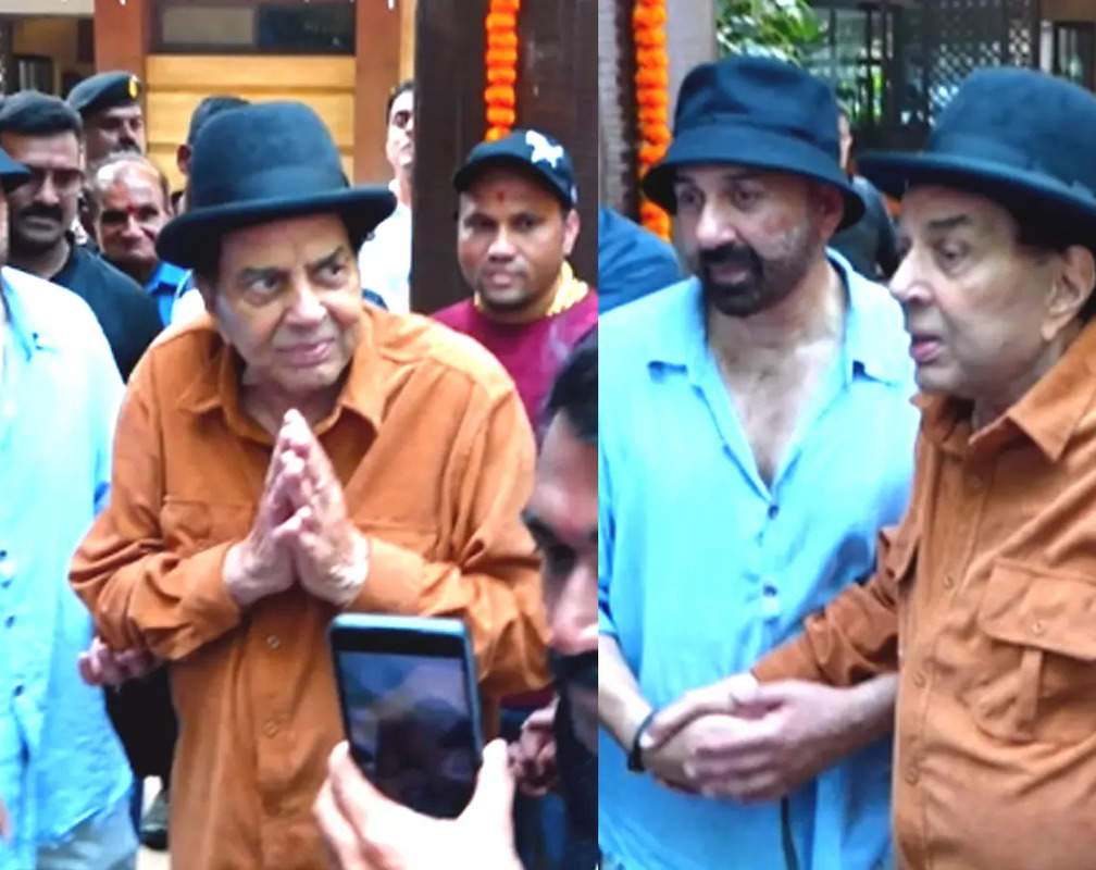 
Dharmendra celebrates his 88th birthday with fans; Sunny Deol holds his father's hand
