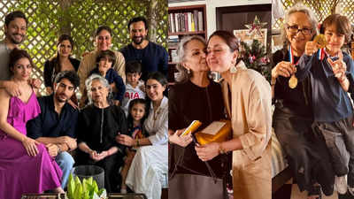 Kareena Kapoor Khan, Saif Ali Khan, Sara Ali Khan, Ibrahim Ali Khan and the entire Pataudi clan celebrate Sharmila Tagore's birthday - Pics inside