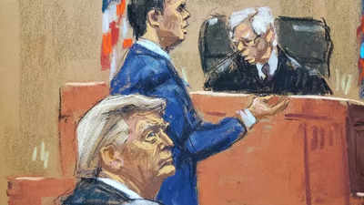 'Gotta lose some weight :' Trump's banter with the courtroom artist