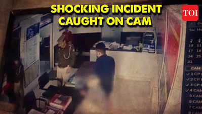 CCTV: Cop accidentally shoots woman in head inside police station in UP's Aligarh