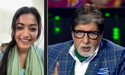 Kaun Banega Crorepati 15: Host Amitabh Bachchan praises Rashmika Mandanna on a video call for her film Animal; says ‘I loved your performance’