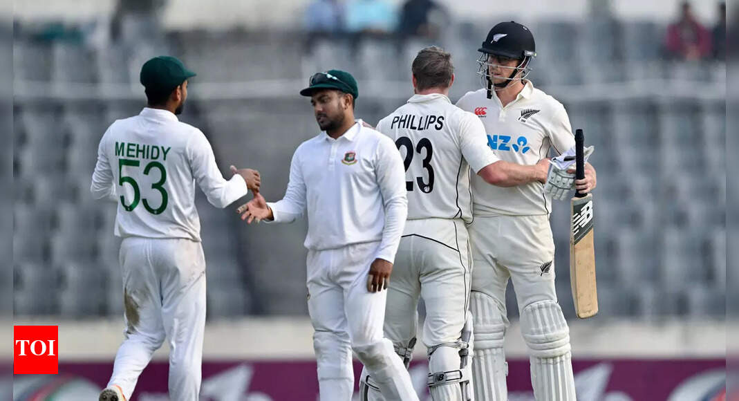 2nd Test: New Zealand level series with hard-fought victory over Bangladesh – Times of India