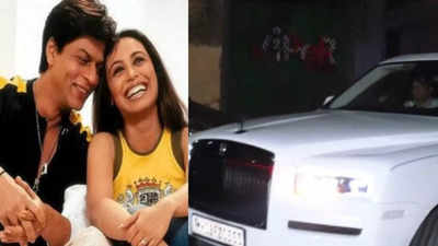 Shah Rukh Khan attends Rani Mukerji's daughter Adira's birthday bash