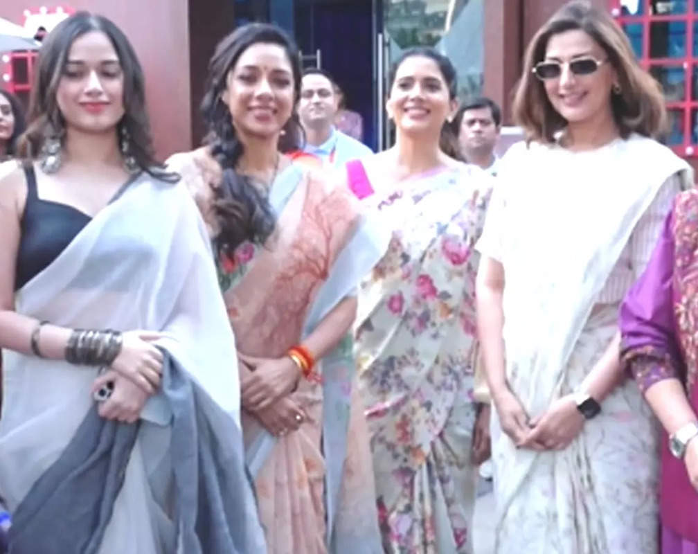 
Sonali Bendre, Rupali Ganguly, Shaina NC and others grace ‘One Bharat Sari Walkathon’ in Mumbai
